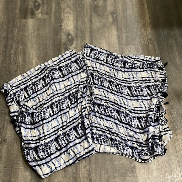 NWT Lane Bryant Blue Tie Dye Kimono Scarf Cardigan Wrap Shawl - Picture 5 of 8